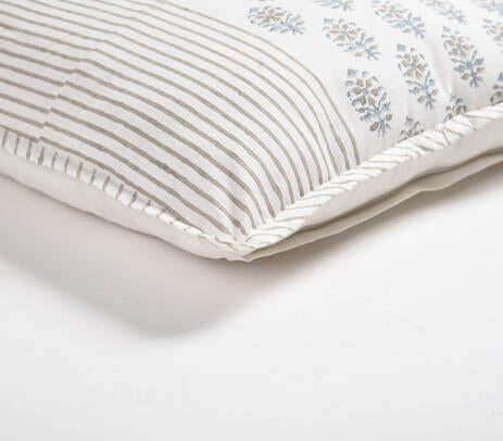 Classic Block Printed Cotton Pillow