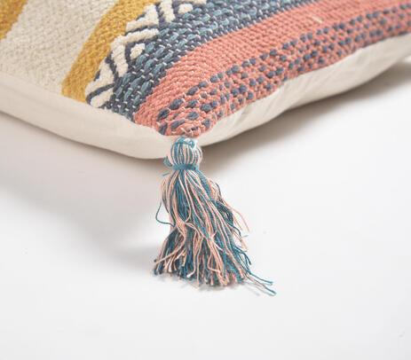 Handwoven Cotton Striped Pillow