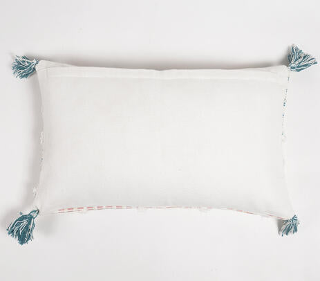 Handwoven Geometric Cotton Pillow