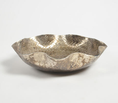 Antique Aluminum Decorative Tray