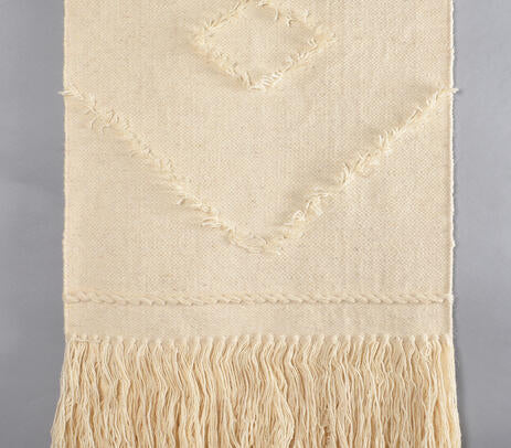 Handwoven Cotton and Wool Wall Hanging