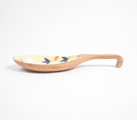 Mango Wood Enamelled Spoon Platter