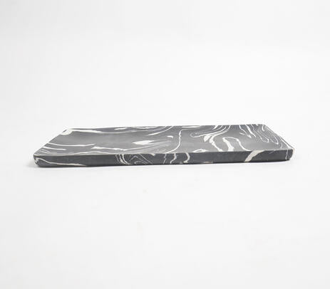 Hand Cut Black Stone Serving Platter