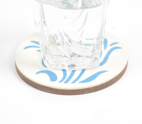 Elegant MDF & Resin Coasters (Set of 4)