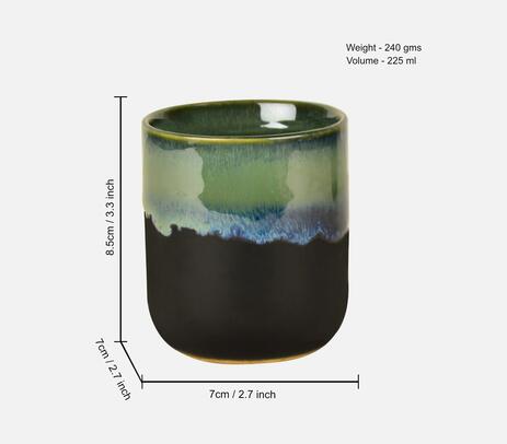 Glazed Ceramic Glasses (Set of 6)