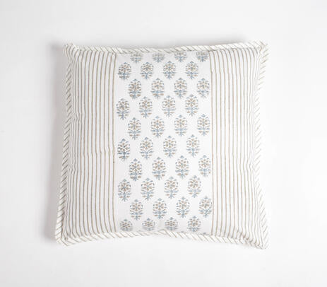 Classic Block Printed Cotton Pillow