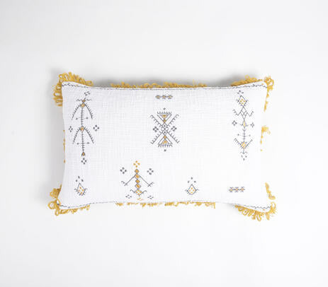 Embroidered Cotton Pillow