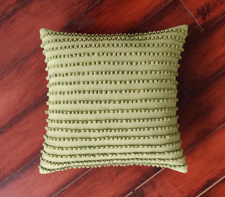 Embellished Lime Pillow