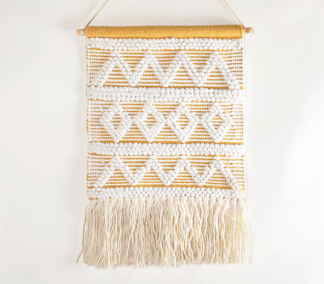 Handwoven Cotton Tasseled Wall Hanging