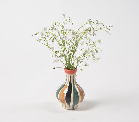 Glazed Ceramic Flower Vase