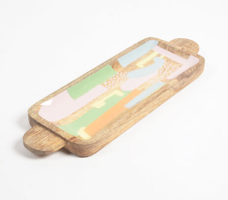 Mango Wood Colourful Platter