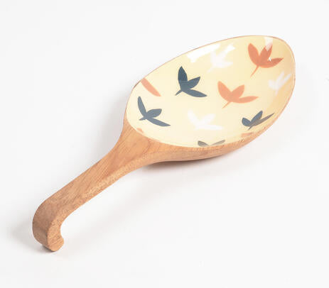 Mango Wood Enamelled Spoon Platter