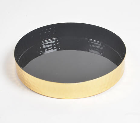 Enamelled Metallic Round Tray