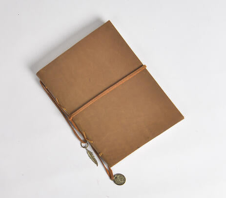 Leather Journal with Metal Charms