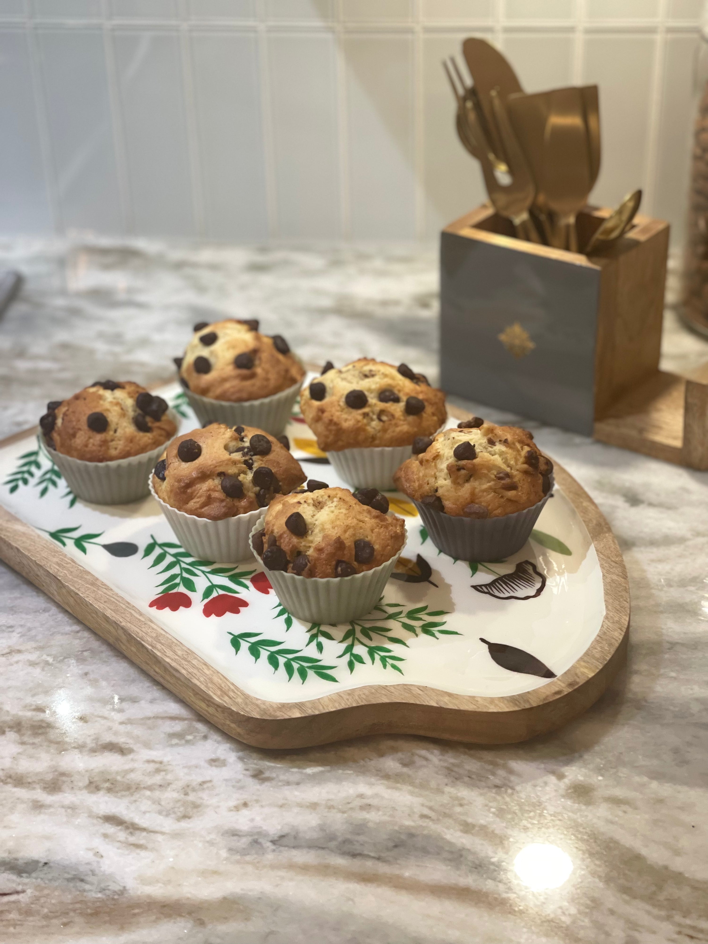 Grey Mango Wood Cutlery Holder