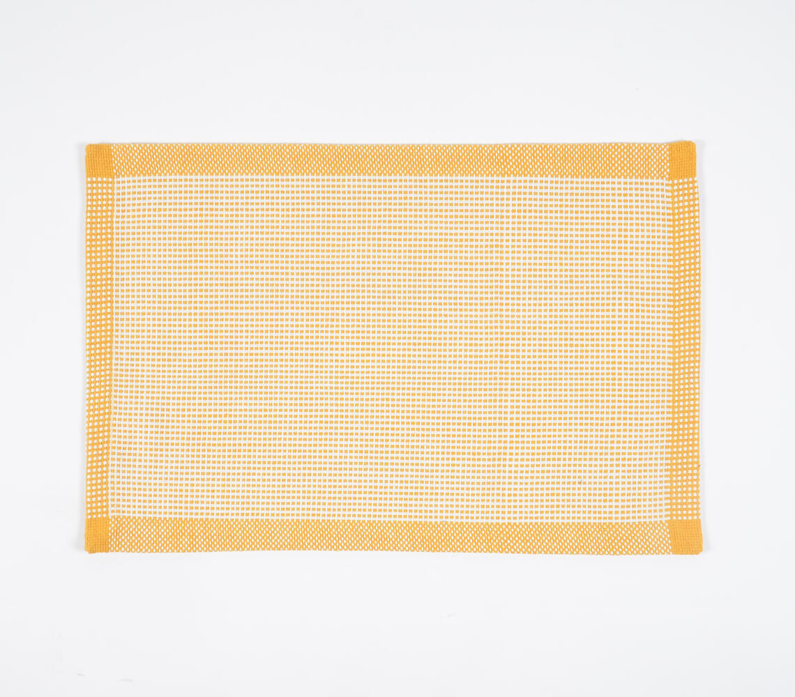 Orange Cotton Placemats (Set of 4)