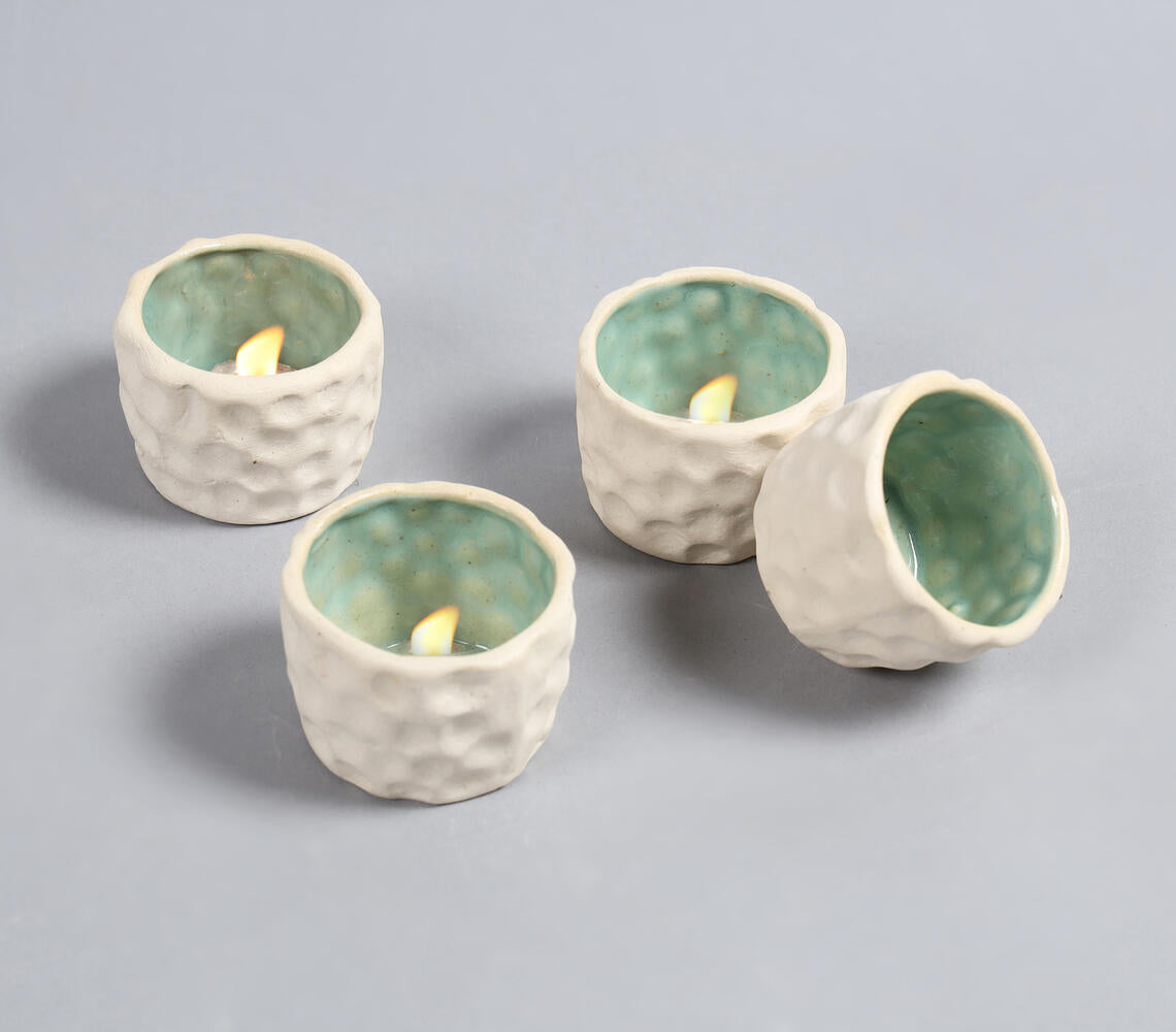 Mint Tea Light Holders (set of 4)