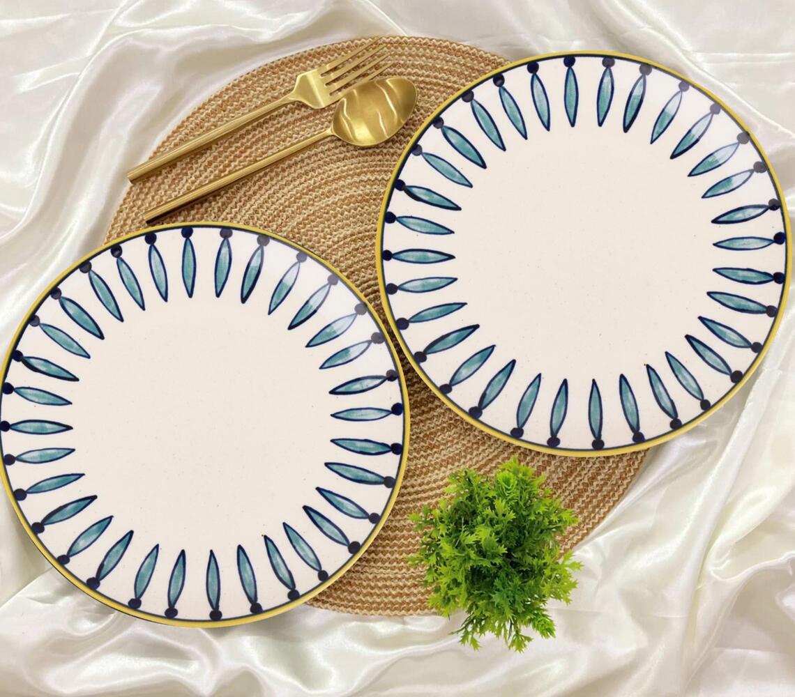 Hand Painted Dinner Plates (Set of 6)
