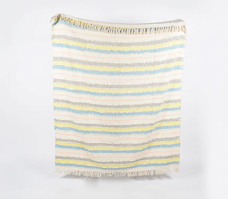 Hand Crafted Stripes Throw