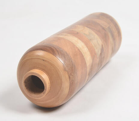 Acacia Wood Sleek Vase