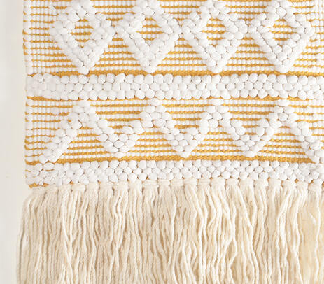 Handwoven Cotton Tasseled Wall Hanging