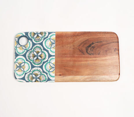 Enamelled Mango Wood Chopping or Serving Board