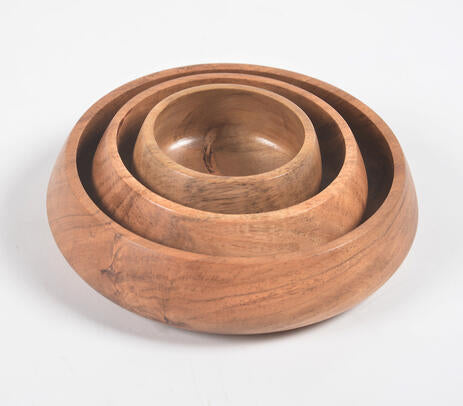 Acacia Wood Nesting Bowls