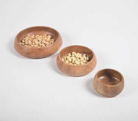 Acacia Wood Nesting Bowls