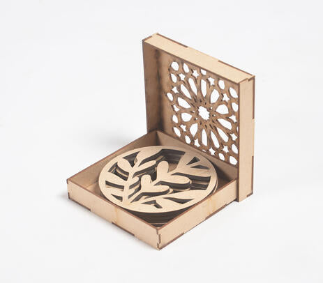 Laser Cut MDF Coasters (Set of 4)