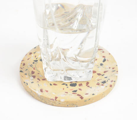 Mosaic Round Stone Coasters (Set of 4)