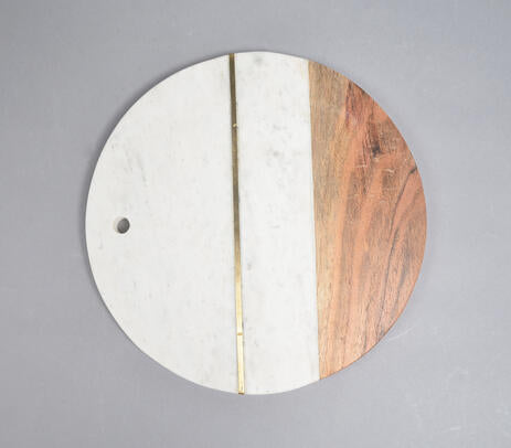 Acacia Wood and Marble Chopping Board