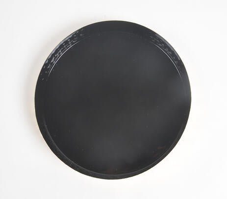 Enamelled Metallic Round Tray