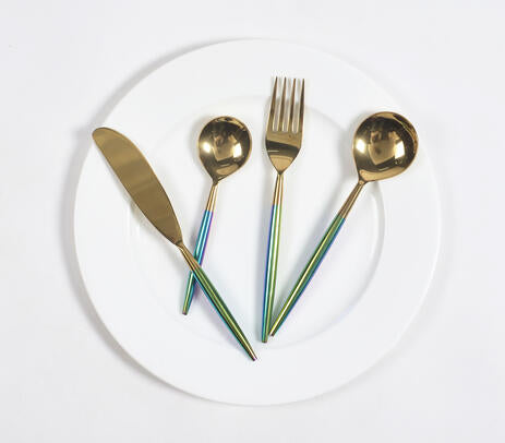 Chrome and Stainless Steel Cutlery Set