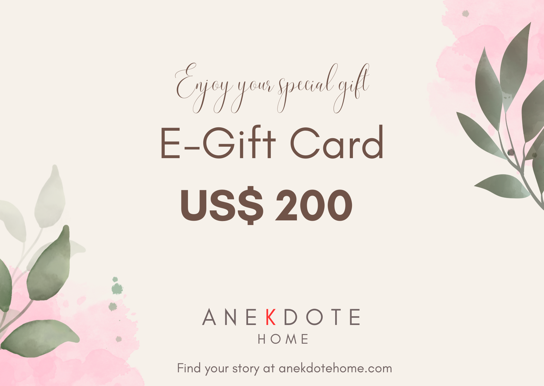 Anekdote Gift Card