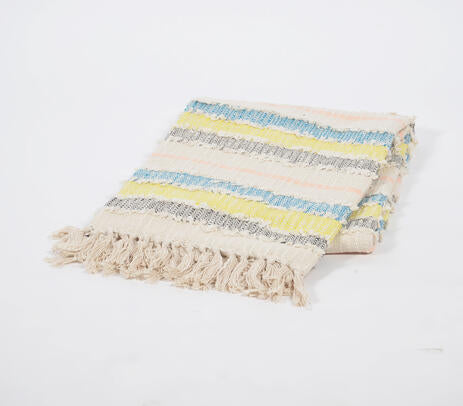 Hand Crafted Stripes Throw