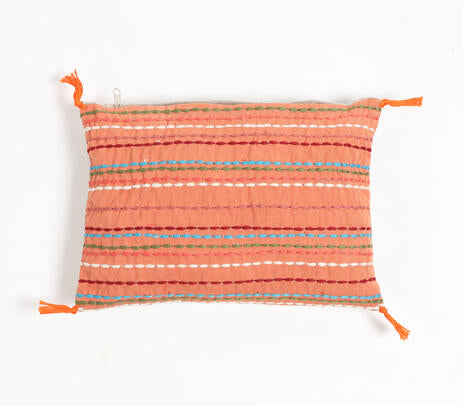 Striped Coral Pillow