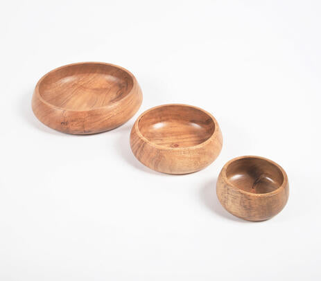 Acacia Wood Nesting Bowls