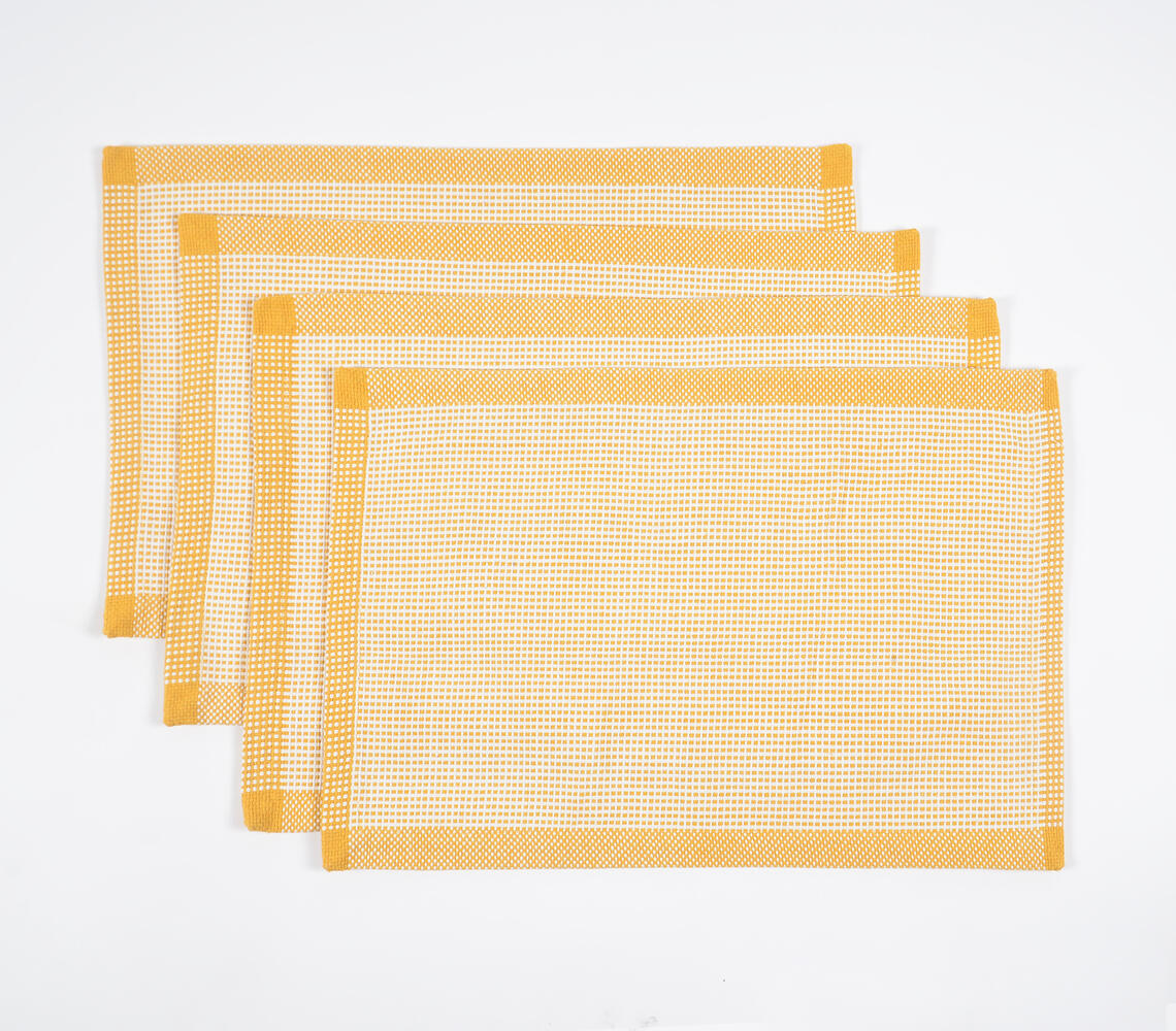 Orange Cotton Placemats (Set of 4)