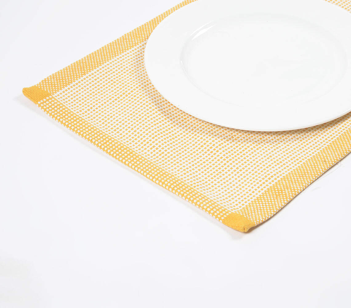 Orange Cotton Placemats (Set of 4)