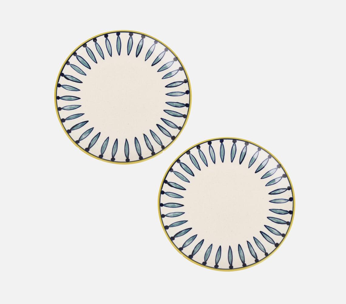 Hand Painted Dinner Plates (Set of 6)